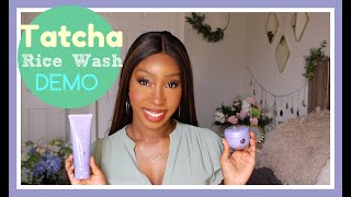 *NEW* Tatcha Rice Wash + Dewy Skin Cream || Demo + Review