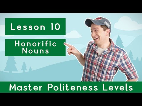 Master Politeness Levels with <strong>Billy</strong> Go | #<strong>10</strong>: Honorific Nouns