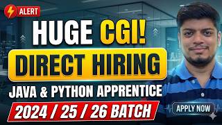 🔥Finally CGI Direct Hiring | Java/Python Hiring | Off-Campus Drive 2026, 2025, 2024 BATCH Net Worth