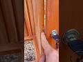 How to drill a cabinet door heyhole #shorts #woodworking #diy