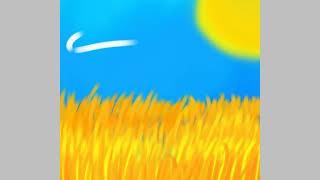 I tried drawing the meaning of the Ukrainian flag