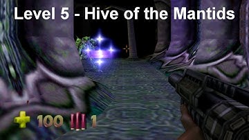 Turok 2 - Seed of Evil: Level 5 - Hive of the Mantids (Speedrun) [4K]