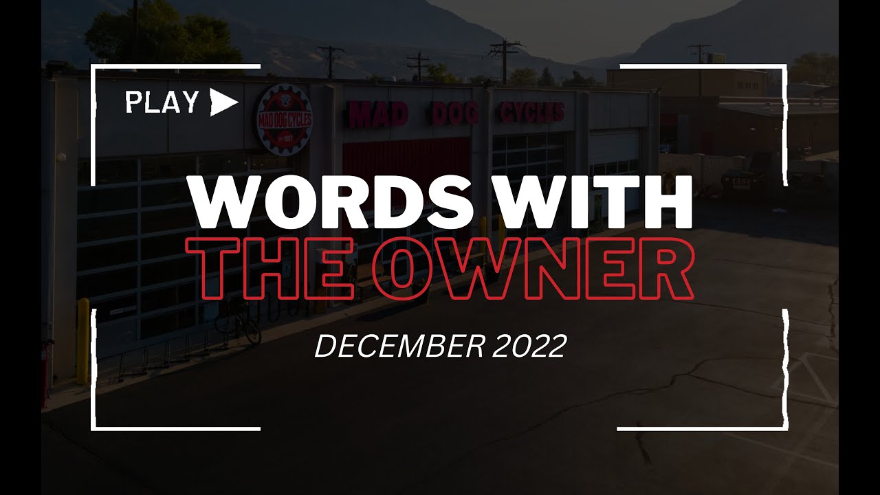 Words With the Owner: December 2022 (Year-end recap, new products, plans for 2023)