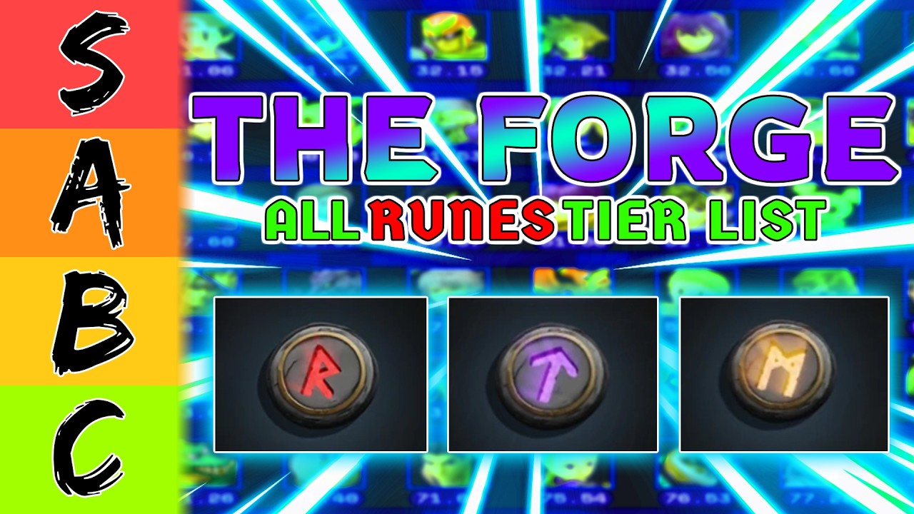 The Forge Rune Tier List (February 2026) | Roblox Best S+ Tier Blast ...