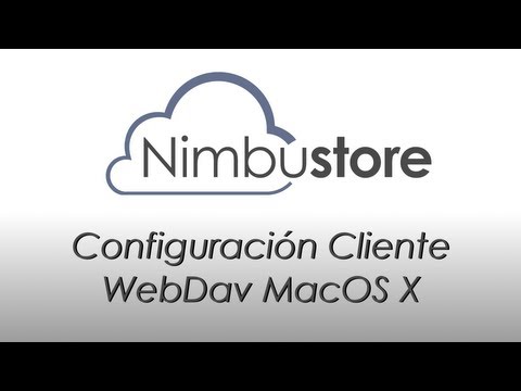 Configuración Nimbustore: WebDav para Mac