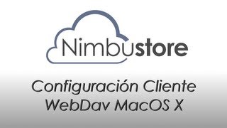 Configuración Nimbustore: WebDav para Mac