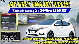 WHAT CAN YOU ACTUALLY DO IN CDID?? FULL ENGLISH VIDEO - Car Driving Indonesia Roblox screenshot 1