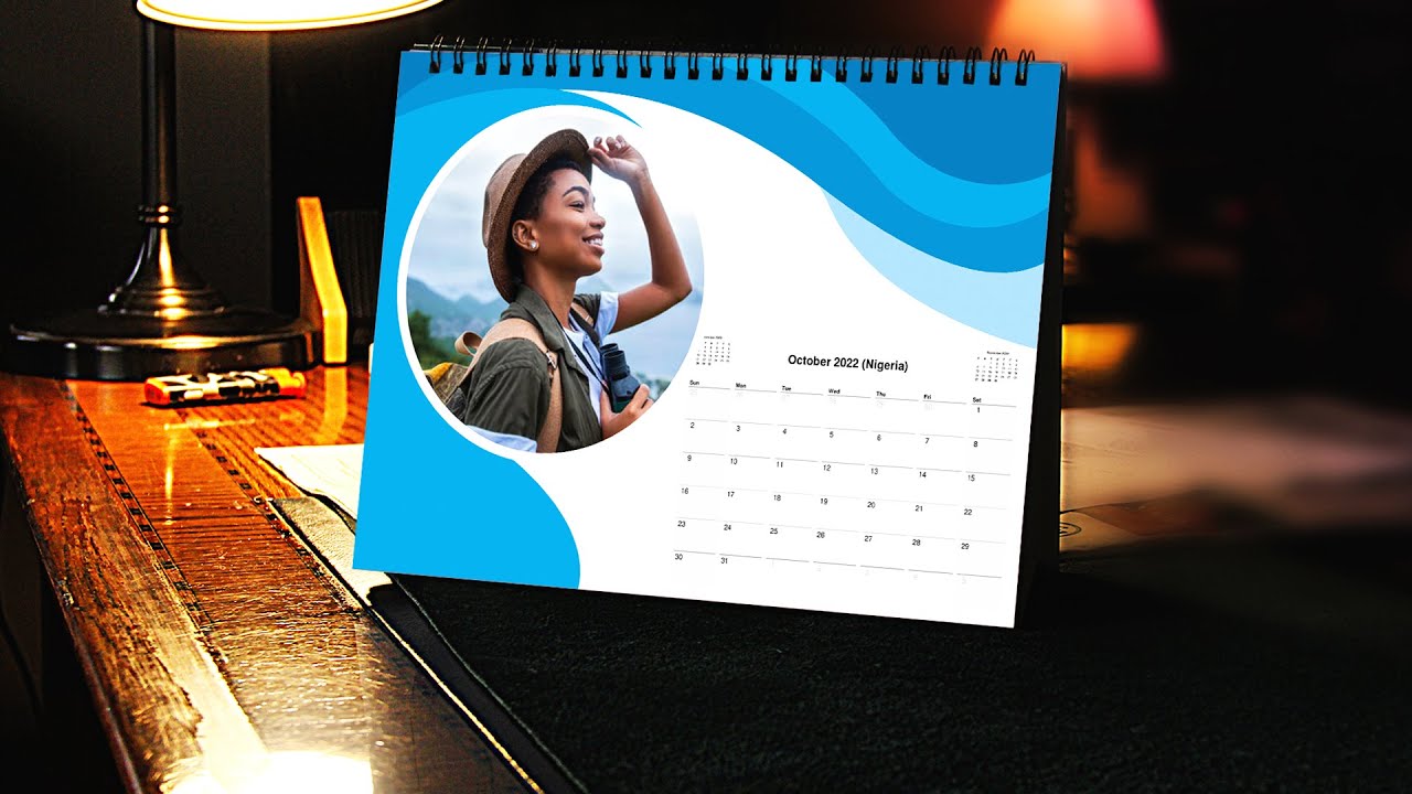 Photoshop Tutorial - how to create corporate table calendar in ...