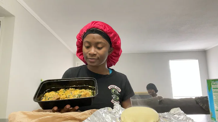 AMERICAN TRIES NIGERIAN FUFU EGUSI SOUP FOR THE FIRST TIME HONEST REVIEW!