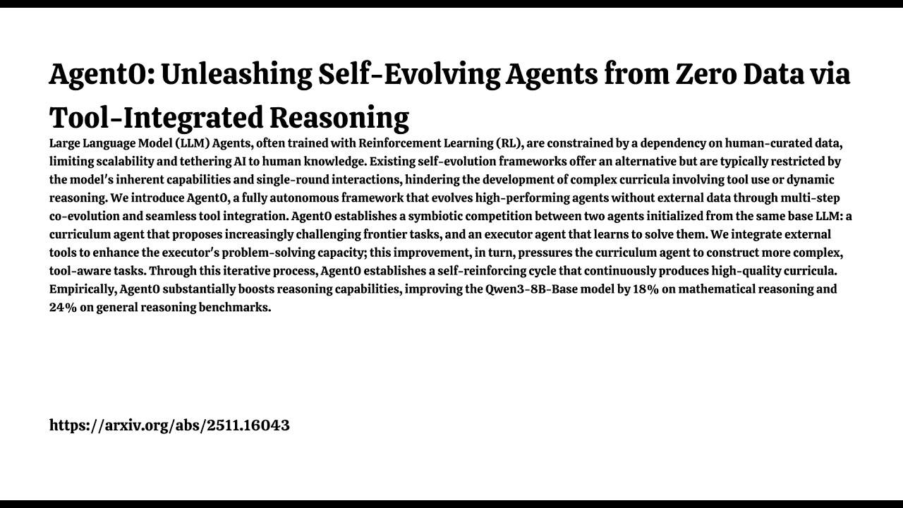 Agent0: Unleashing Self-Evolving Agents from Zero Data via Tool-Integrated Reasoning