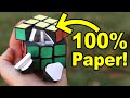 New Insanely LIGHT Rubik's Cube - Made of PAPER!