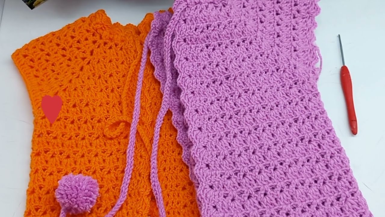 En Yeni Tığ işi Yelek \Trend BEBEK YELEĞİ Modeli /Eşsiz Güzellikte Yelek Hırka Bluz Süveter Örgü