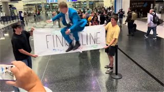 Carson Makes it to the Finish Line...with Style!