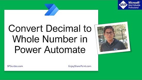 How to convert decimal to whole number in Power Automate