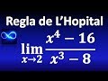 110. Límite por Regla de L'Hopital: explicación de la regla, y división de polinomios | Límite