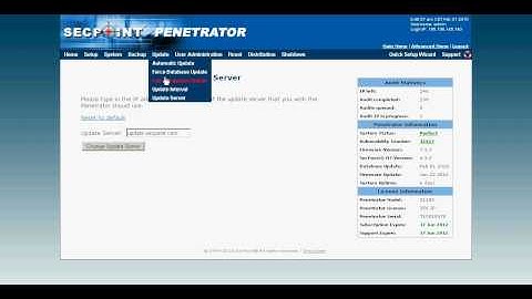 The Penetrator Vulnerability Scanning Appliance - How to upgrade the firmware
