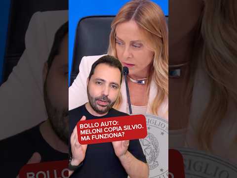 Video Meloni copia Silvio e abolisce il bollo auto. Ma ha comunicato bene?