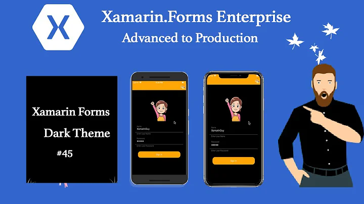 Xamarin Forms Dark Theme from App Part 1 # Tutorial  45