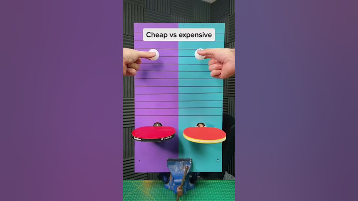 cheap vs Expensive table tennis racket #sports #racket