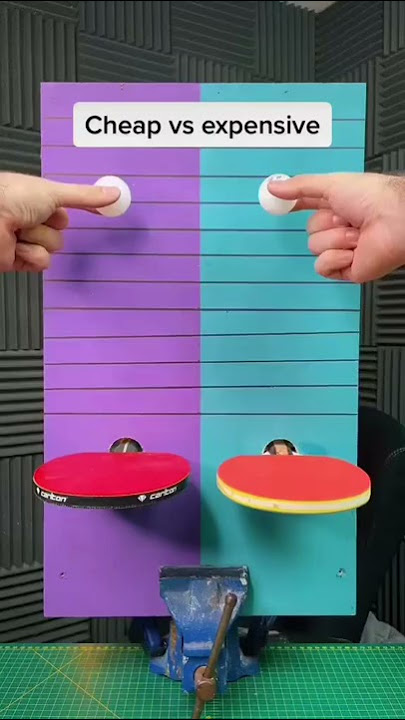 cheap vs Expensive table tennis racket #sports #racket