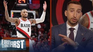 Damian Lillard is impressive in Blazers-Thunder series - Nick Wright | NBA | FIRST THINGS FIRST