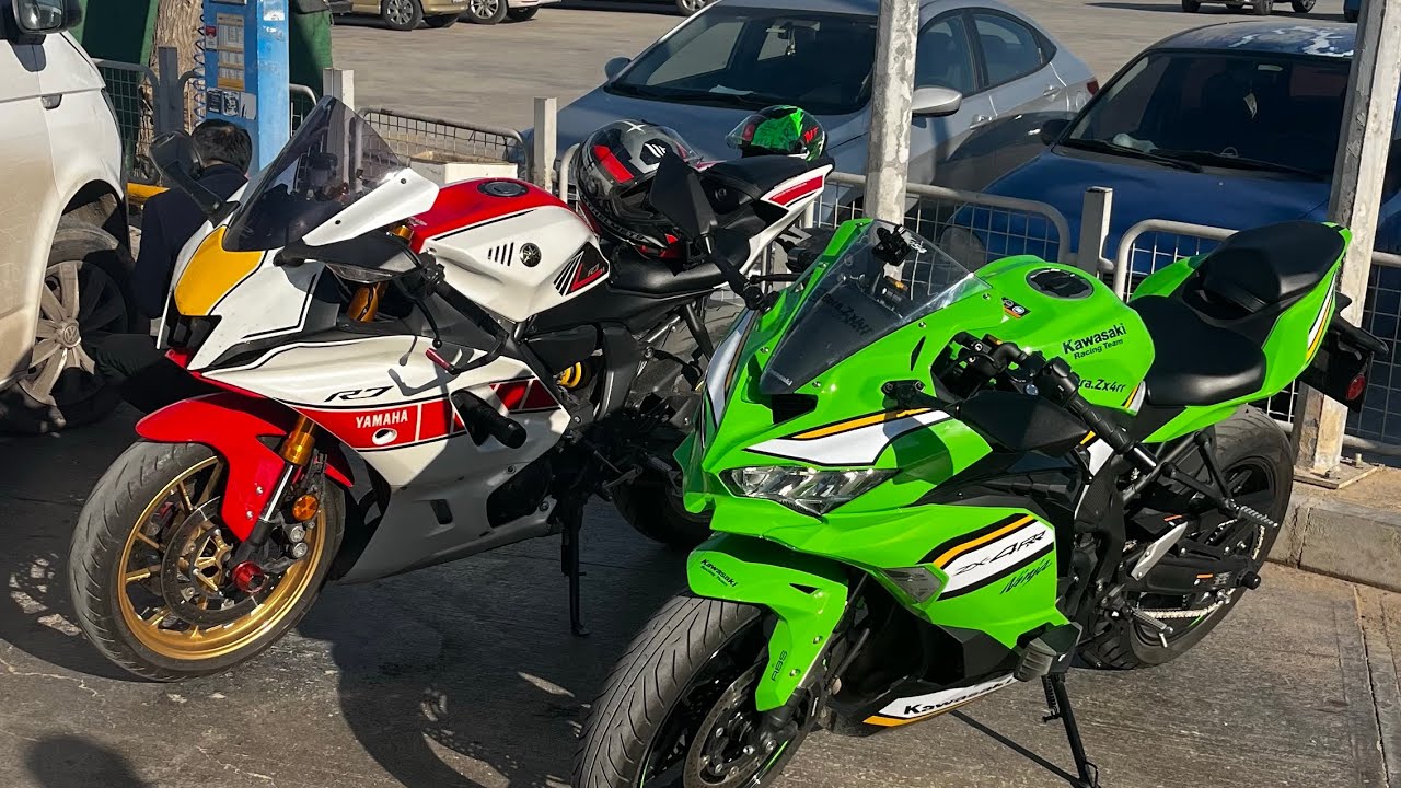 YAMAHA R7 VS KAWASAKİ ZX4RR ROLL DENEMESİ/ R7 KATİLİ ZX4RR /