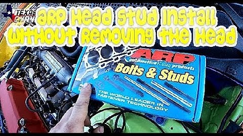 D16 ARP head stud install without removing the head + 1000cc injector install