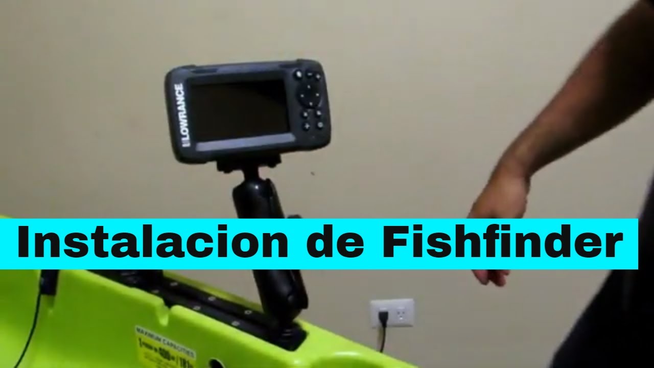 instalacion fishfinder lowrance hook2 4x al kayak Hobie compass / Hobie