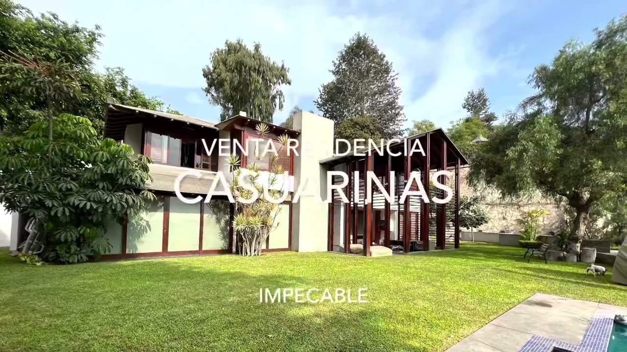 Venta impecable residencia Casuarinas. Surco