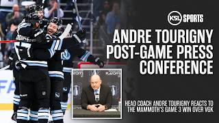 Utah Mammoth HC André Tourigny Postgame Reaction to Game 3 Win Over VGK | KSL Sports
