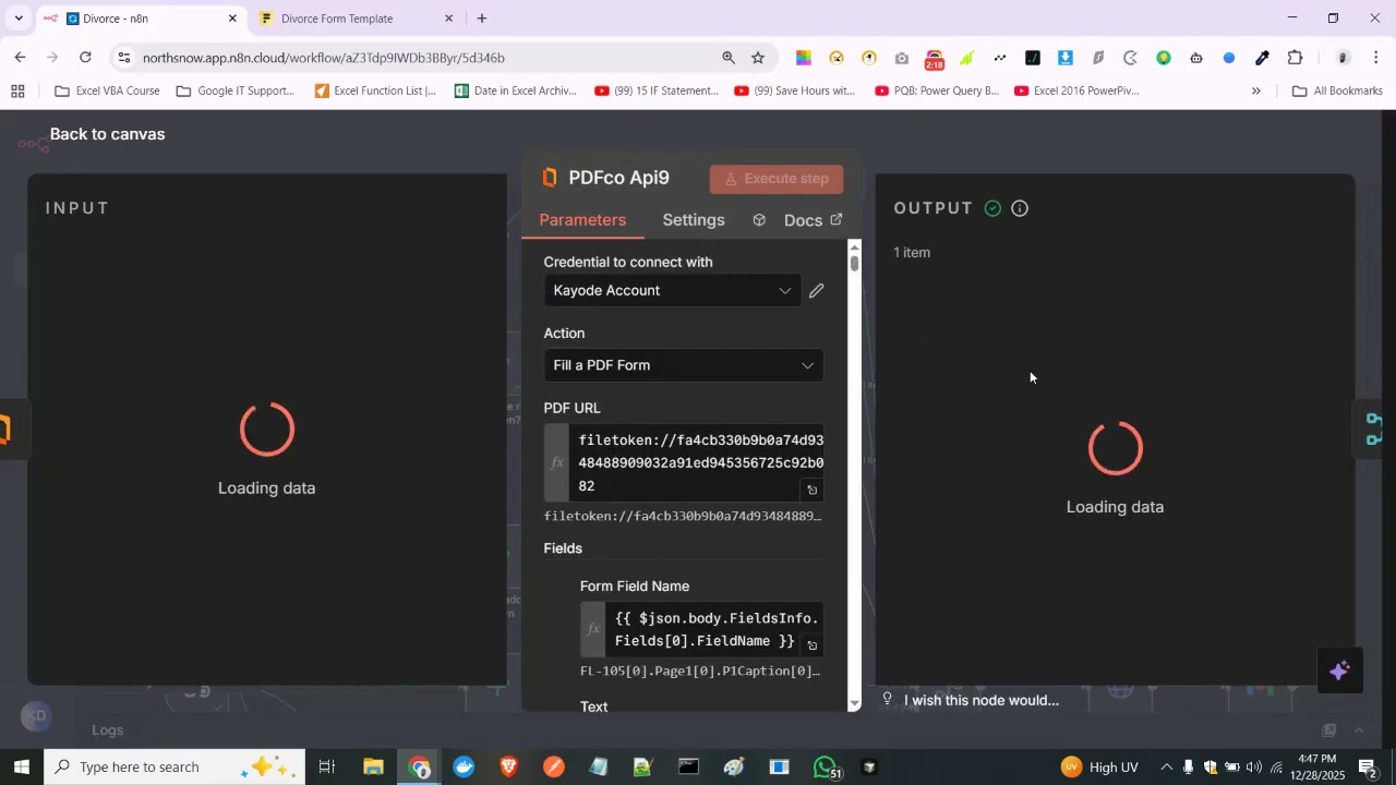 Automated legal form filling with n8n workflow demonstration