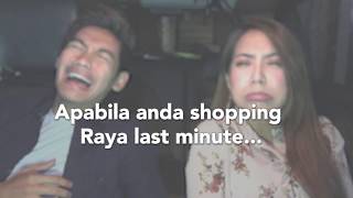 Apabila Mawar Rashid shopping Raya last minute