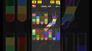 #new Water Color Sort Puzzle level 248 #WaterColorSortPuzzle #game #games