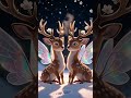 Deer Cartoon | Cute Deer in Snowfall #trending #viral #joy #cuteanimals #nature #cartoon #reels