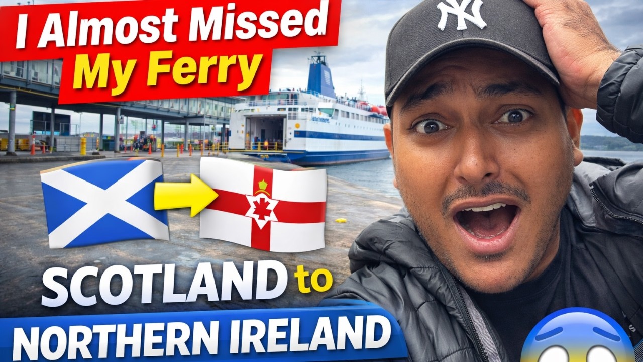 I Almost Missed My Ferry from Scotland to Northern Ireland 😱