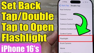 🌟 How to Set Back Tap/Double Tap to Open Flashlight 💡on iPhone 16/16 Pro Max/iOS 18 screenshot 3