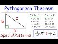 Special Pythagorean Patterns in Right Triangles π