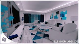 ROBLOX Studio | [SpeedBuild] Blue Modern Livingroom 🔵