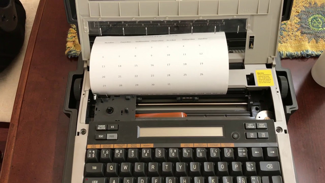 Unlocking the Secrets of Electronic and Thermal Typewriters A Detailed