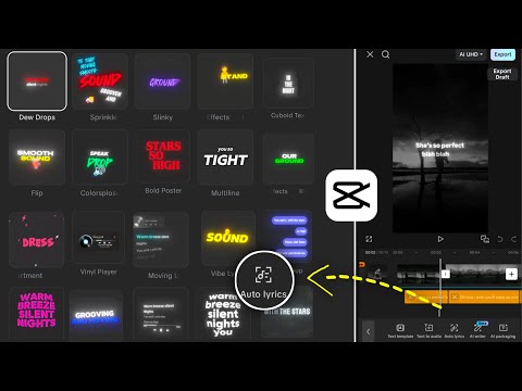 Capcut Auto Lyrics Editing Tutorial Auto Lyrics Video Editing In Capcut Capcut Lyrics Editing