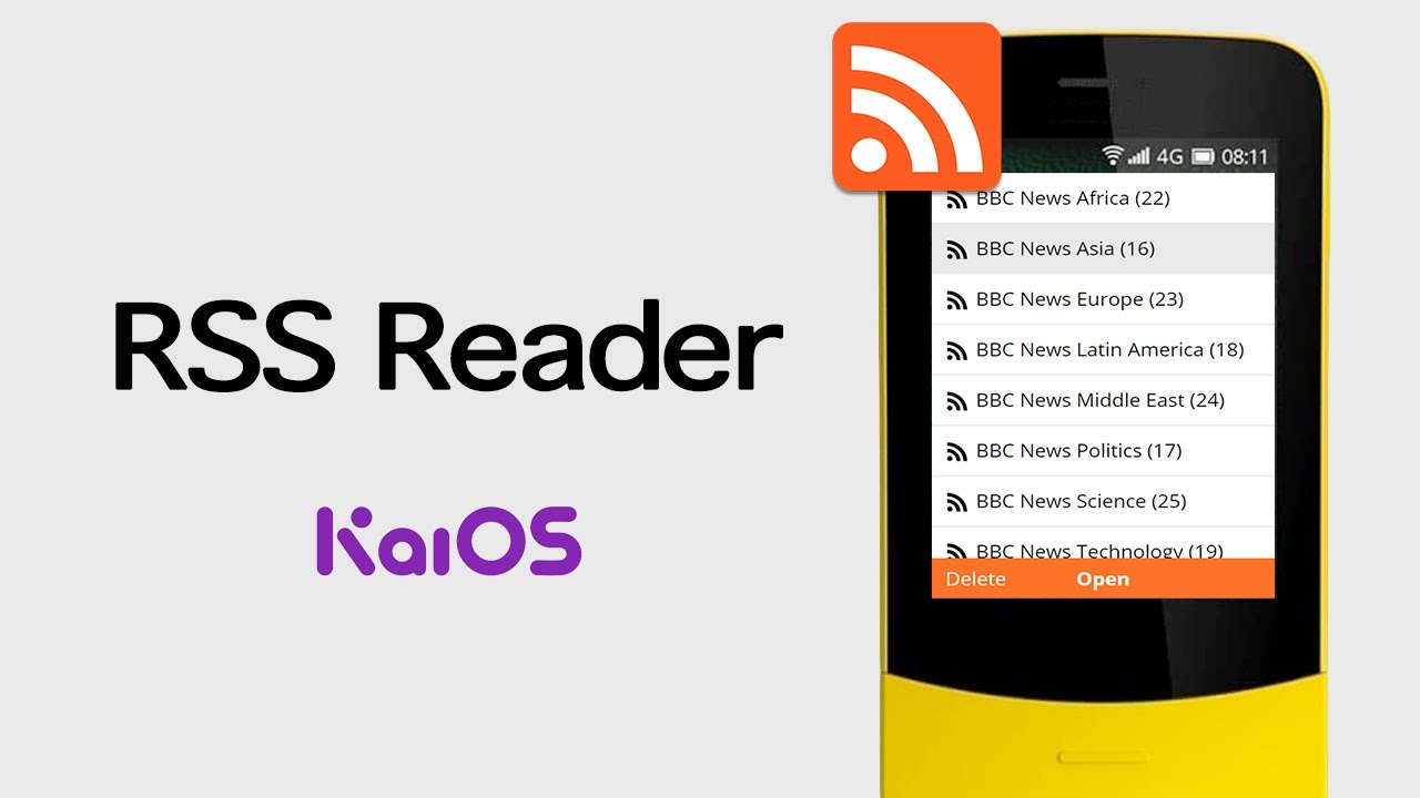 RSS Reader (News Reader) KaiOS - YouTube