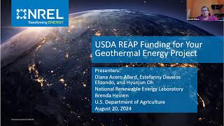 USDA REAP Funding for Your Geothermal Energy Project @NLRLearn
