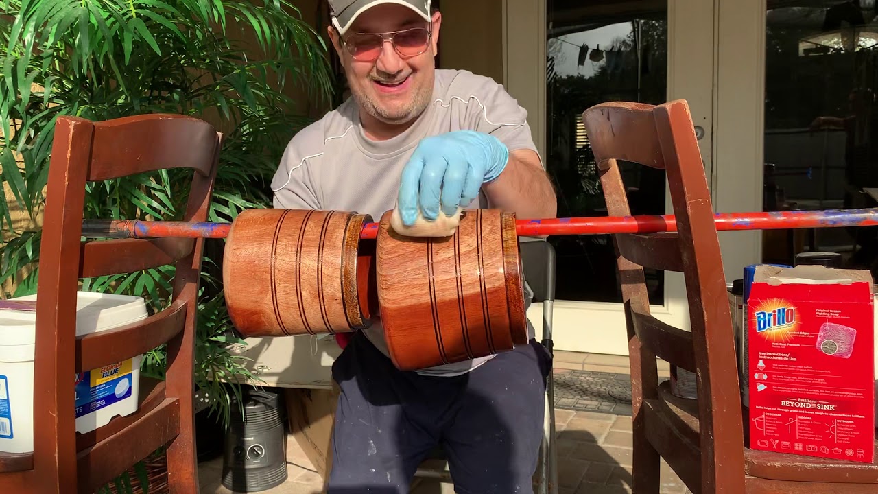 Parte # 3 Restaurando Bongo Polyurethane 5-6 Mano y Final “Y Restauración Johnny Príncipe” JCR Bongo