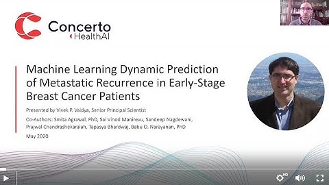 ML Dynamic Prediction of Metastatic Recurrence in Early-Stage Breast Cancer, ASCO 2020, ConcertAI