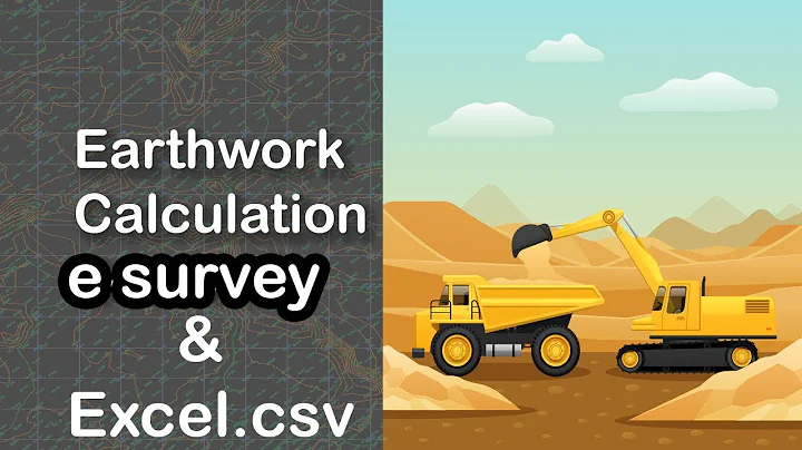 earth work calculation with the software e-survey - DayDayNews