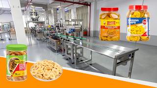 Auomatic Chips Bottle Filling Sealing Capping Labeling Machine Line