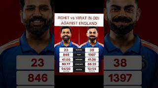 ROHIT vs VIRAT IN ODI AGAINST ENGLAND | The Ultimate Statistical Battle! 🇮🇳🆚🏴󠁧󠁢󠁥󠁮󠁧󠁿