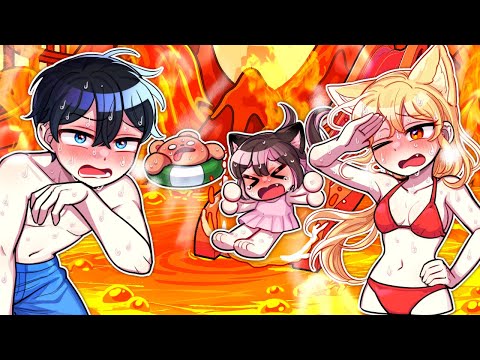 👙가족들이랑 워터파크에 갔는데.. 물이 아니라 용암파크 라고!?🔥