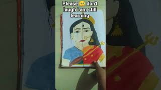 Nari kabhi durga bhi ban jaati hai to kabhi kali bhi 🙏🙏#sketchykhushi #art #drawing