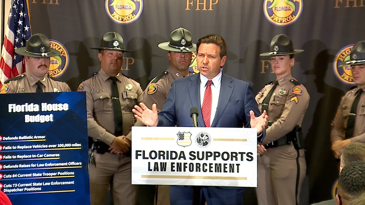 DeSantis criticizes House plan to cut trooper jobs and gear in proposed budget